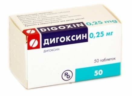 Дигоксин таб 0,25мг N50 фл ПК