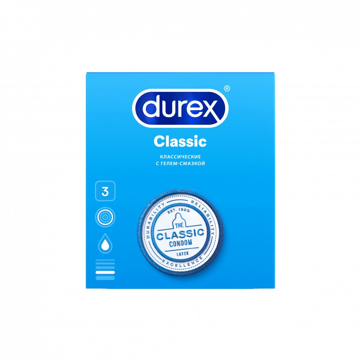 Презервативы DUREX Classic N3 уп
