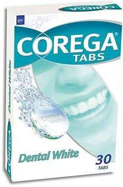Таблетки КОРЕГА Dental White Отбеливающие для очищения зубных протезов таб шип N30 кор