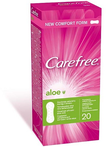 Прокладки женские Carefree Cotton Feel Aloe салфетки гигиен ежедневные N20 уп