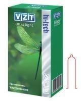 Презервативы VIZIT hi-tech Ultra Light ультратонкие N12 уп