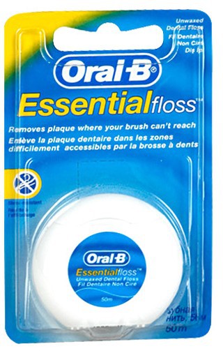 Зубная нить Oral-B Essential floss невощёная 50м