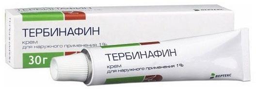Тербинафин крем д/наружн пр 1% 30г N1 туба алюм ПК