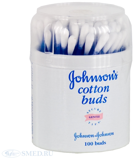 Ватные палочки Johnsons детские N100 бан пласт