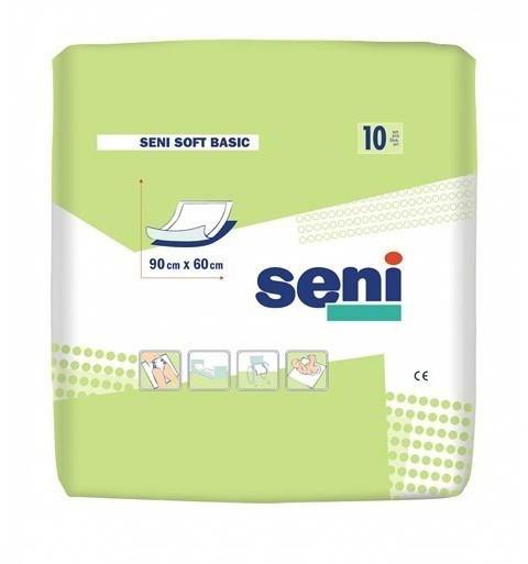 Пелёнки SENI Soft Basic впитывающие гигиенические 60х90см N10 уп