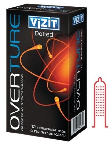 Презервативы VIZIT Dotted точечные N12 уп
