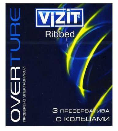 Презервативы VIZIT Ribbed ребристые N3 уп
