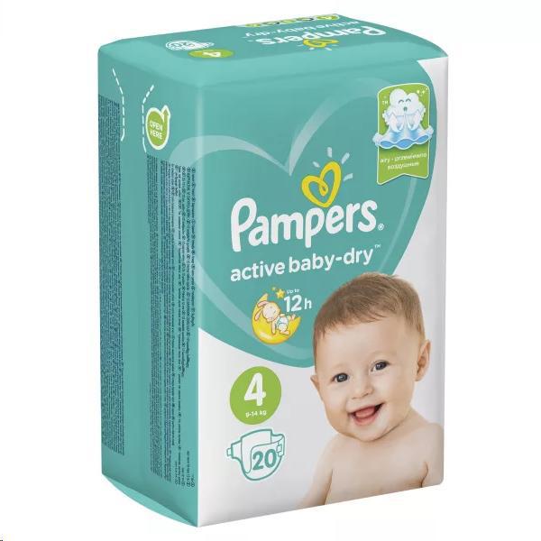 Подгузники детские Pampers Active baby-dry 4 N20 уп