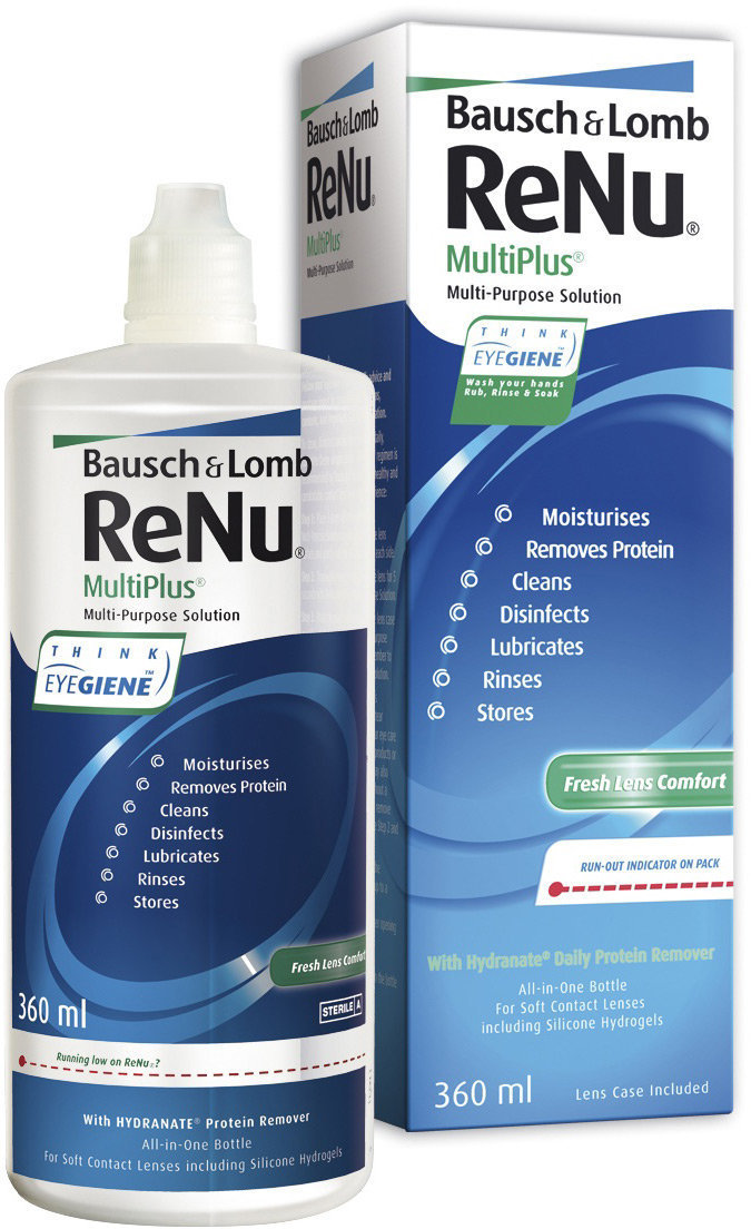 ReNu MultiPlus Раствор универсальный для ухода за контактными линзами 360мл N1 фл (контейнер) ПК