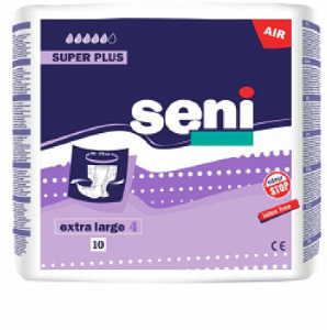 Подгузники SENI Super Plus air для взрослых р.Extra Large N10 уп