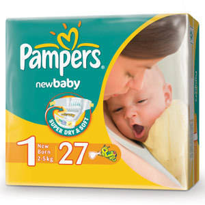 Подгузники детские Pampers New Baby-dry 1 N27 уп