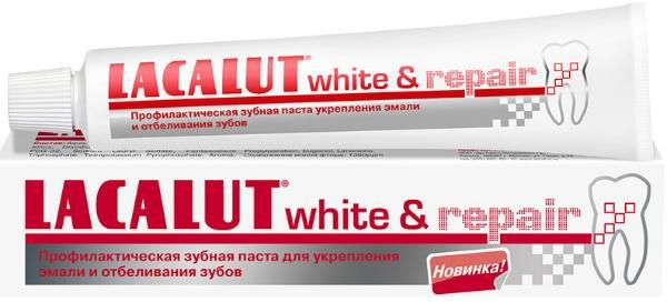 Зубная паста Lacalut white&repair лечебно-проф 50мл
