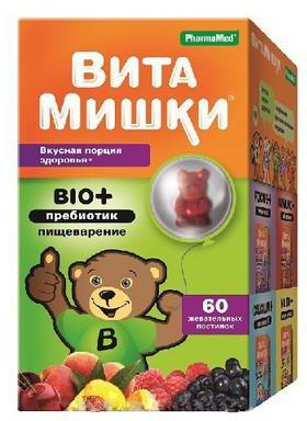 ВитаМишки Bio+ пребиотик пастил жев 2500мг N60 бан ПК