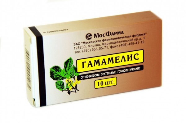 Гамамелис супп рект гомеопат N10 уп кнт-яч ПК <5*2>