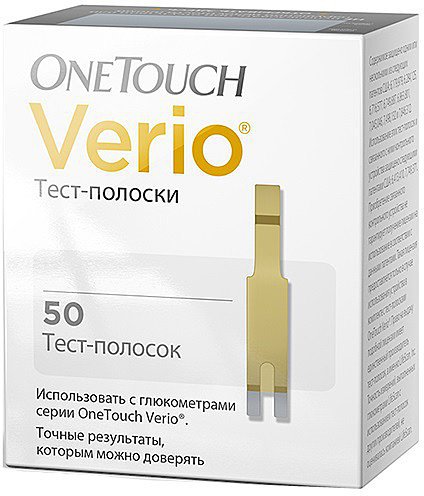 Тест-полоски для глюкометра OneTouch Verio N50 уп