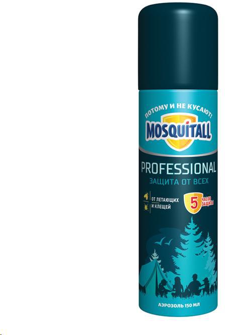 MOSQUITALL (Москитол) Аэрозоль Профессиональная защита От всех насекомых до 5 часов 150мл