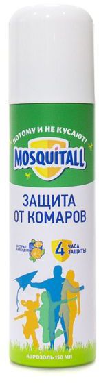MOSQUITALL (Москитол) Аэрозоль Защита для взрослых от комаров, мошек, слепней 150мл