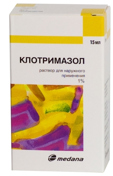 Клотримазол-Акрихин р-р д/наружн пр 1% 15мл N1 фл ПК