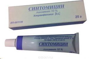 Синтомицин линимент 10% 25г N1 туба ПК