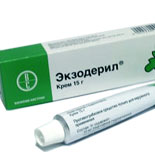 Экзодерил крем д/наружн пр 1% 15г N1 туба ПК