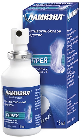 Ламизил спр д/наружн пр 1% 30мл N1 фл с расп ПК