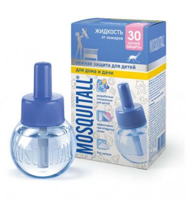 MOSQUITALL (Москитол) Жидкость Нежная защита д/детей 30 ночей от комаров 30мл