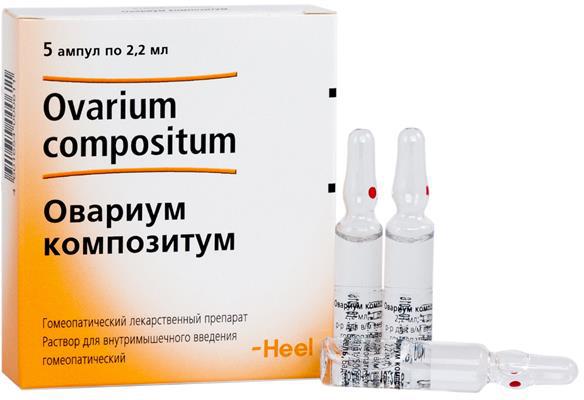 Овариум композитум р-р для в/м вв гомеопат 2,2мл N5 амп ПК